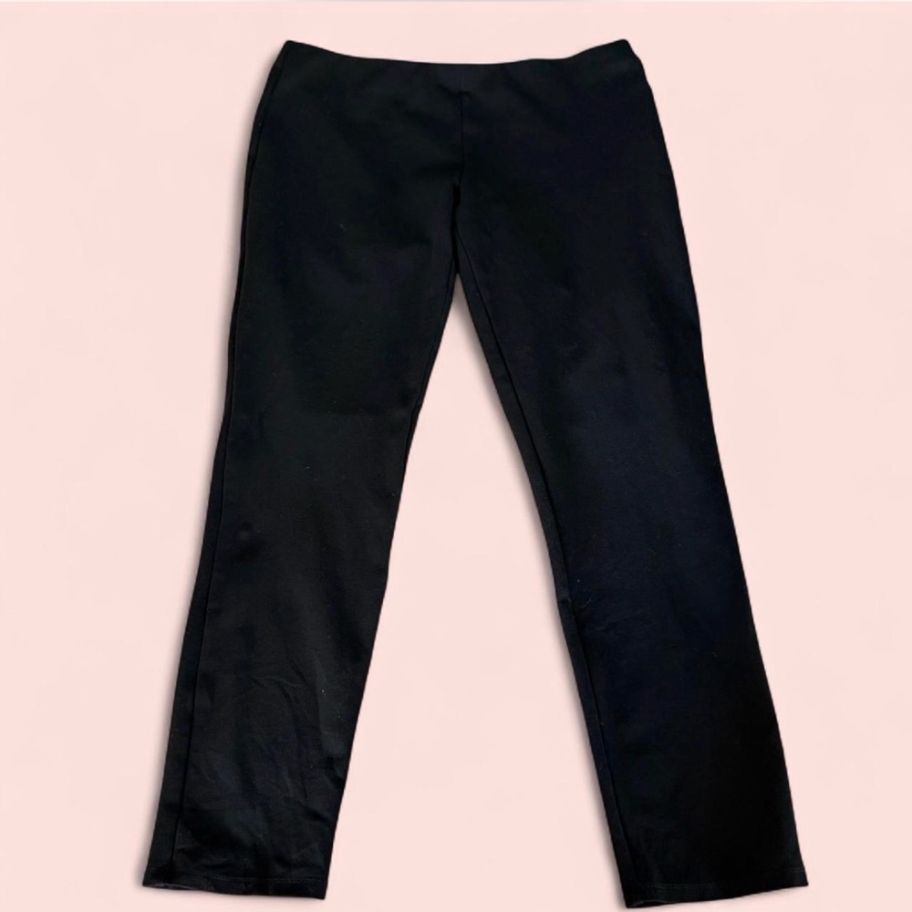Eileen Fisher Slim Ponte Pants in Black (Medium)